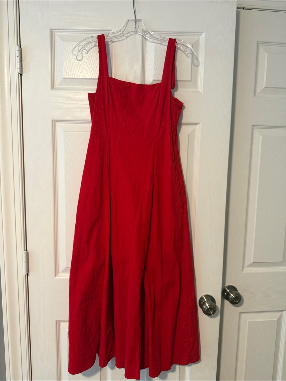 Red Sleeveless A-Line Dress